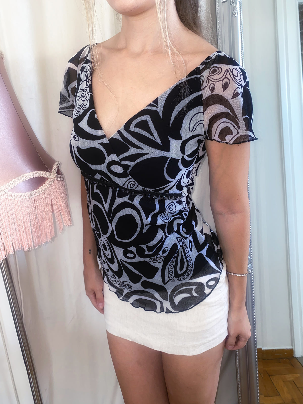 2000s Coquette darling top