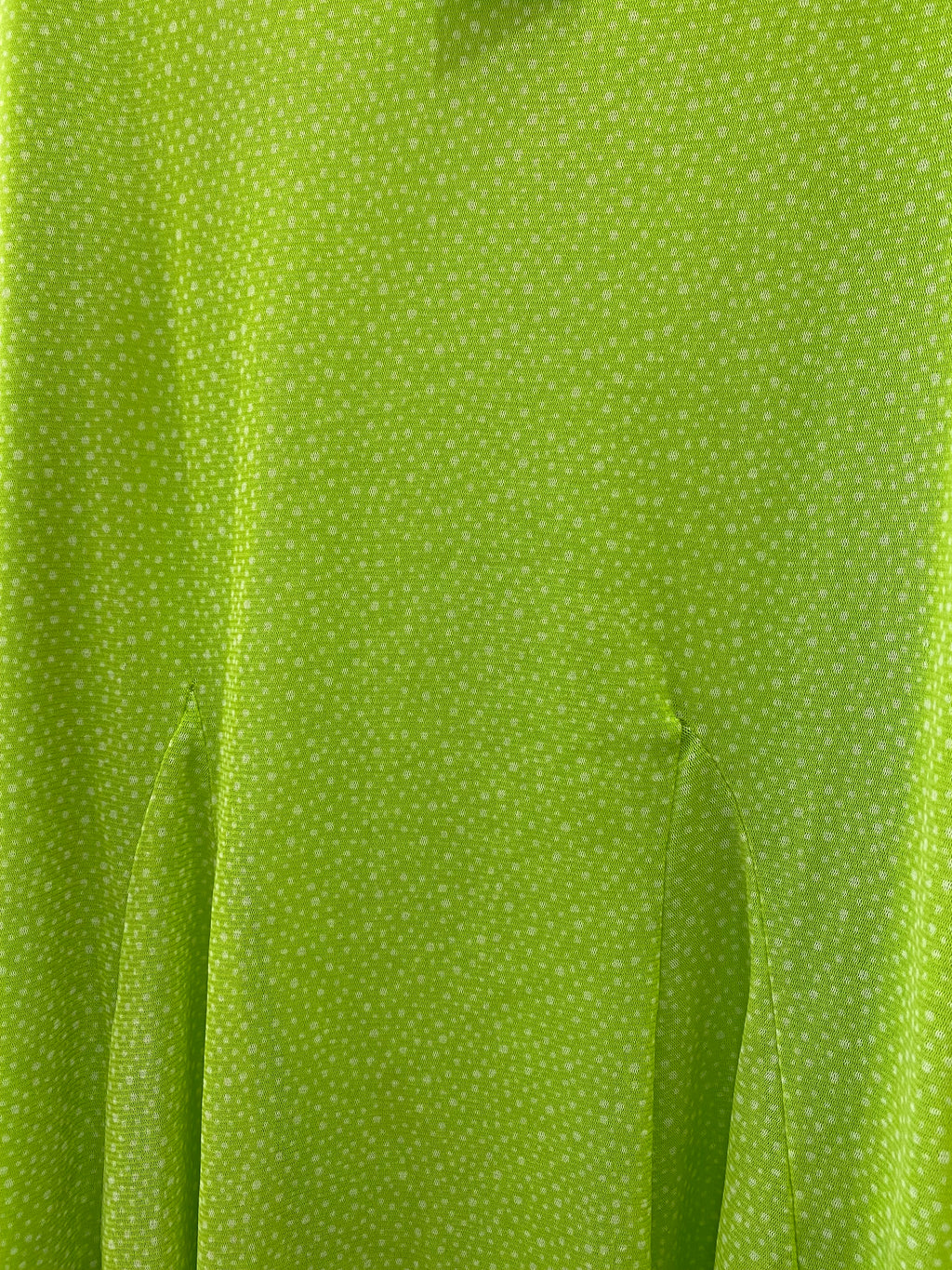 Green flowy midi skirt