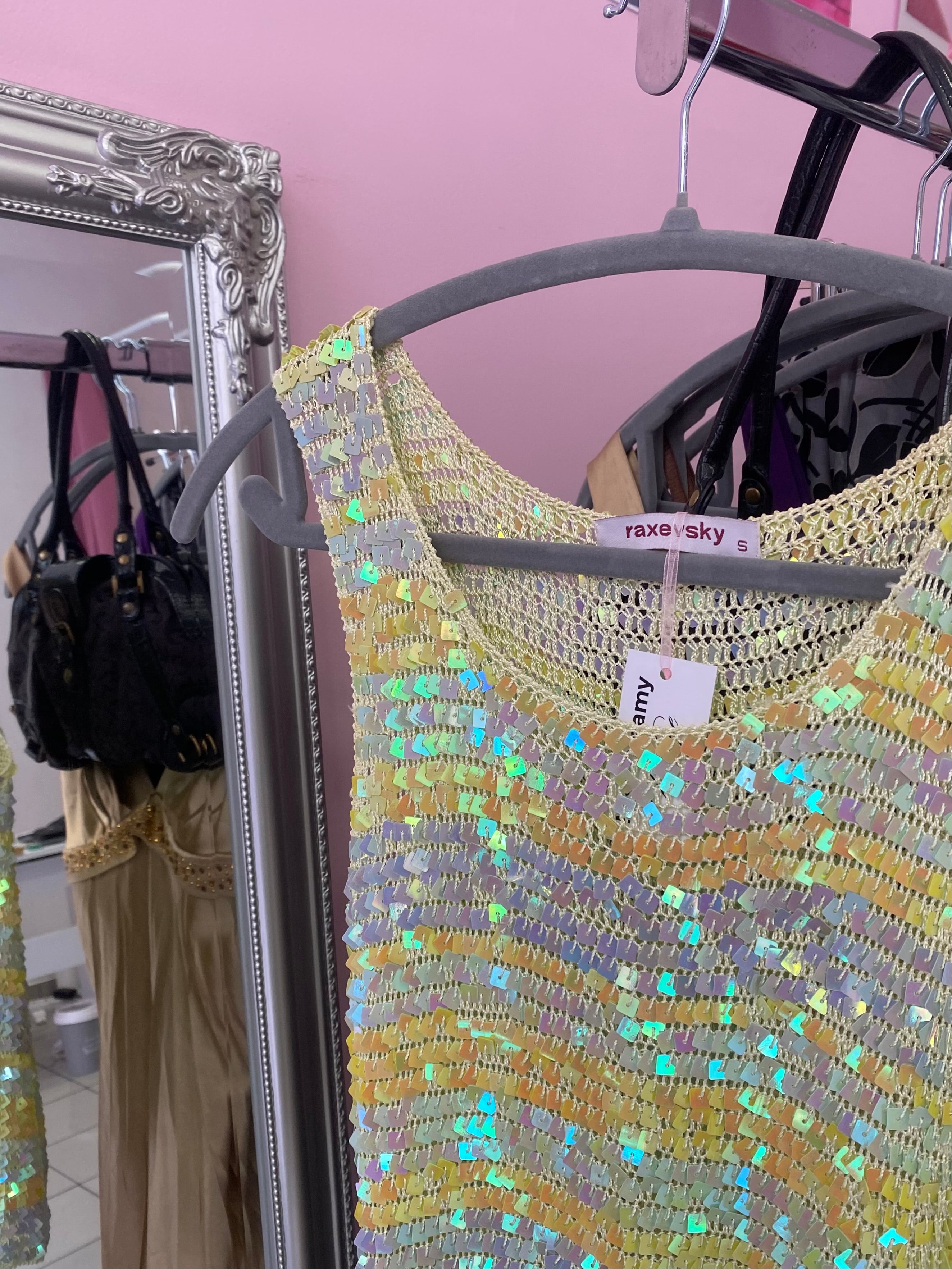 Sparkling Ibiza sequin top
