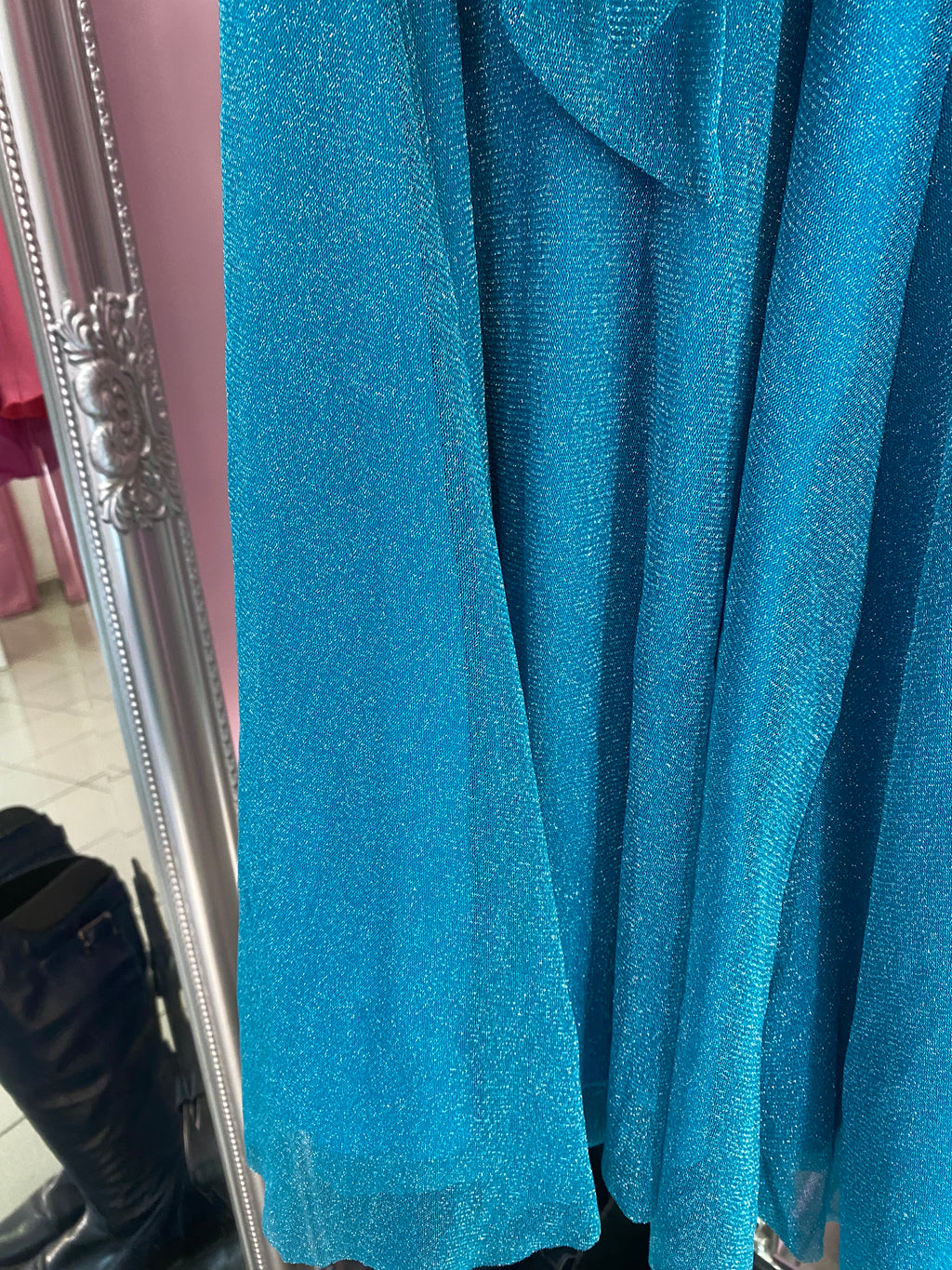 Blue sparkling princess dress