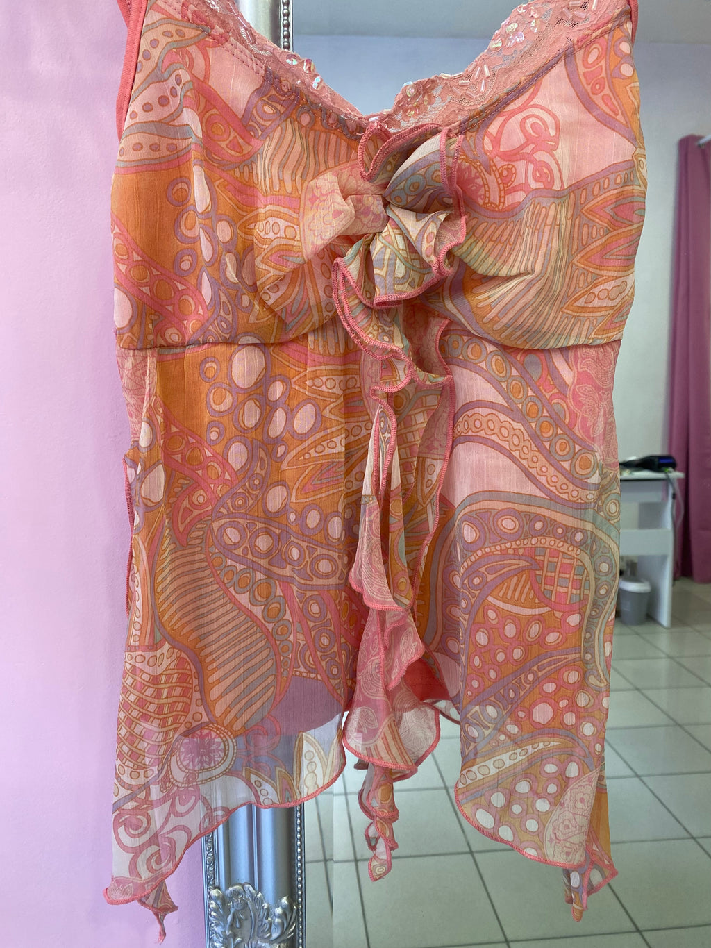 Fairy coral cami top