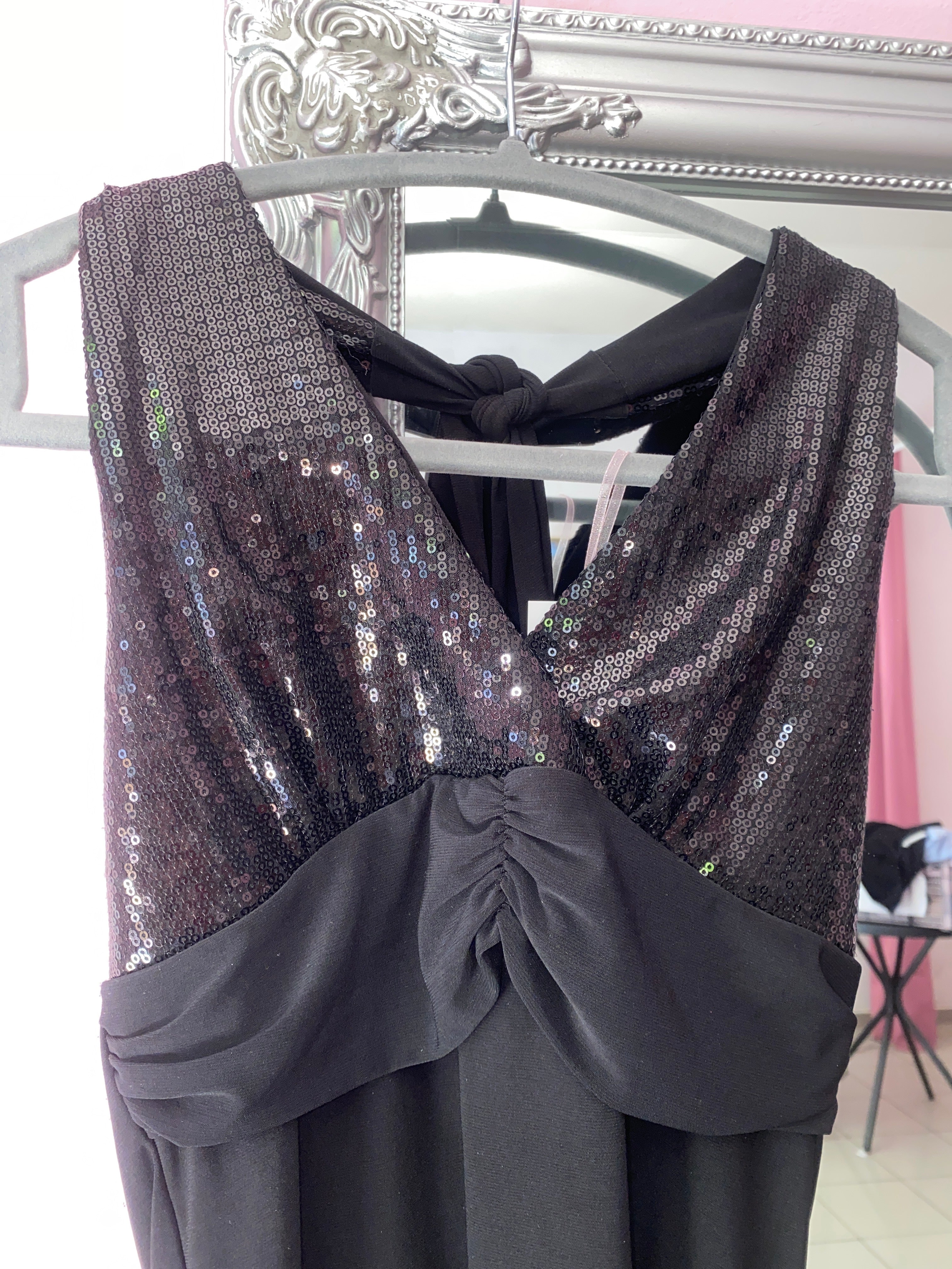Sequin y2k halter top
