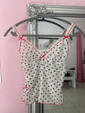 Polka dot cami top