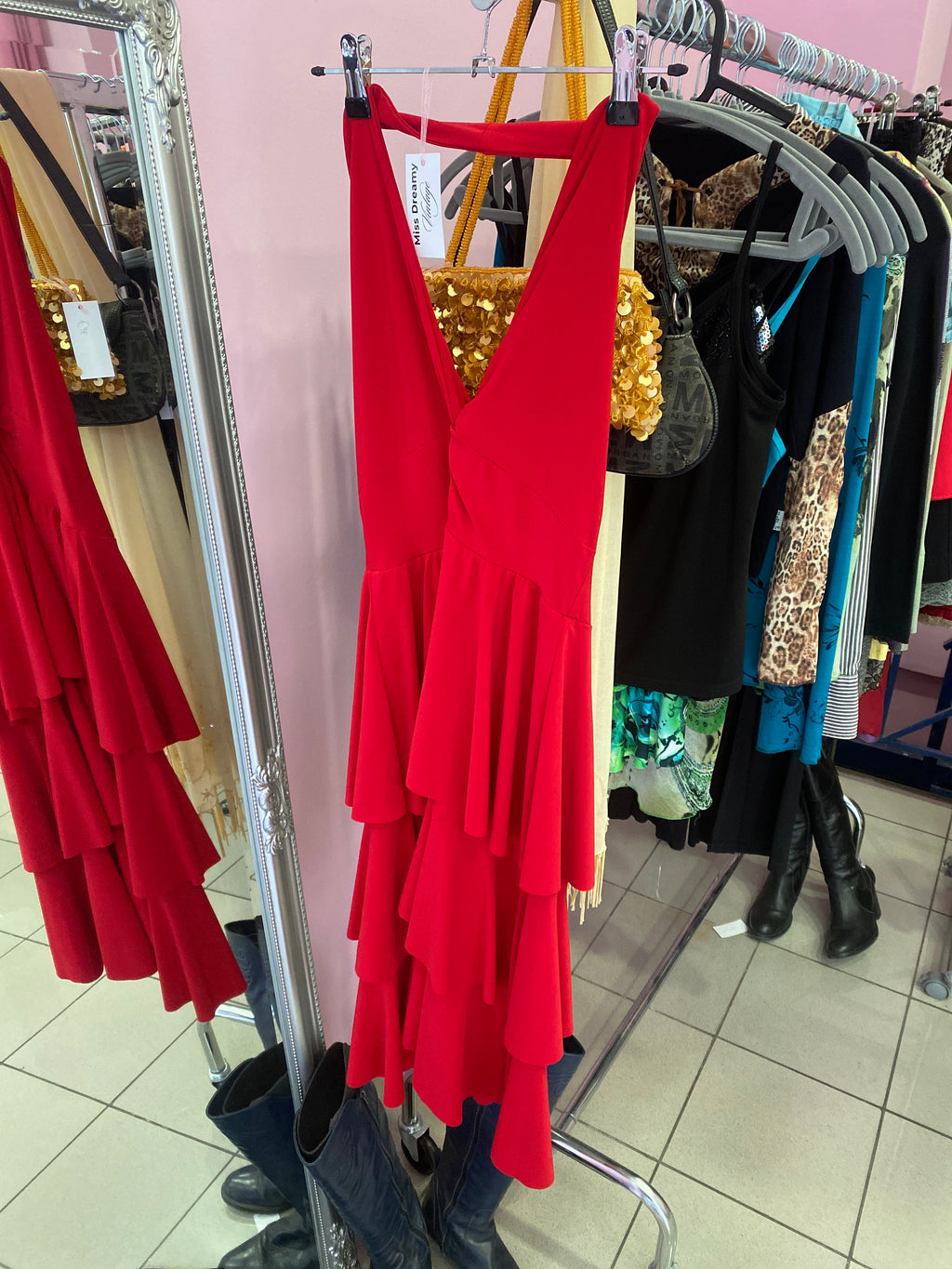 Red passionate dress