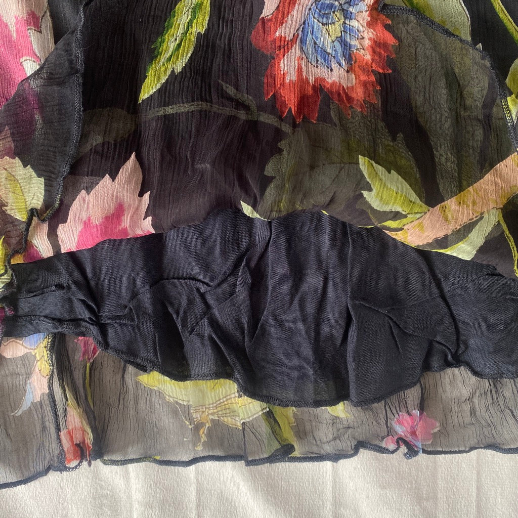 Vintage floral summer top