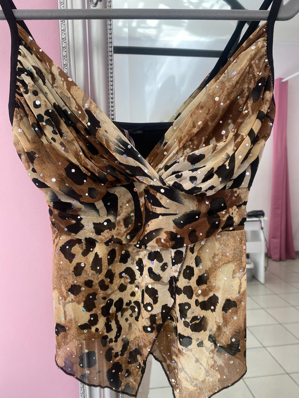 Cheetah girl cami top