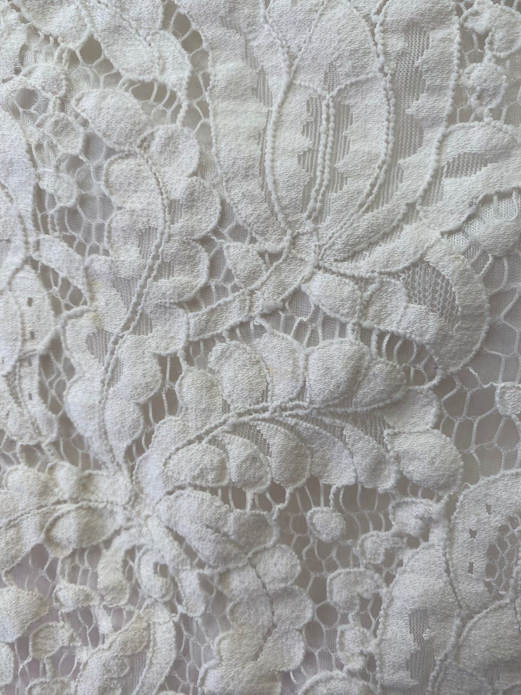 White lace sleeveless top