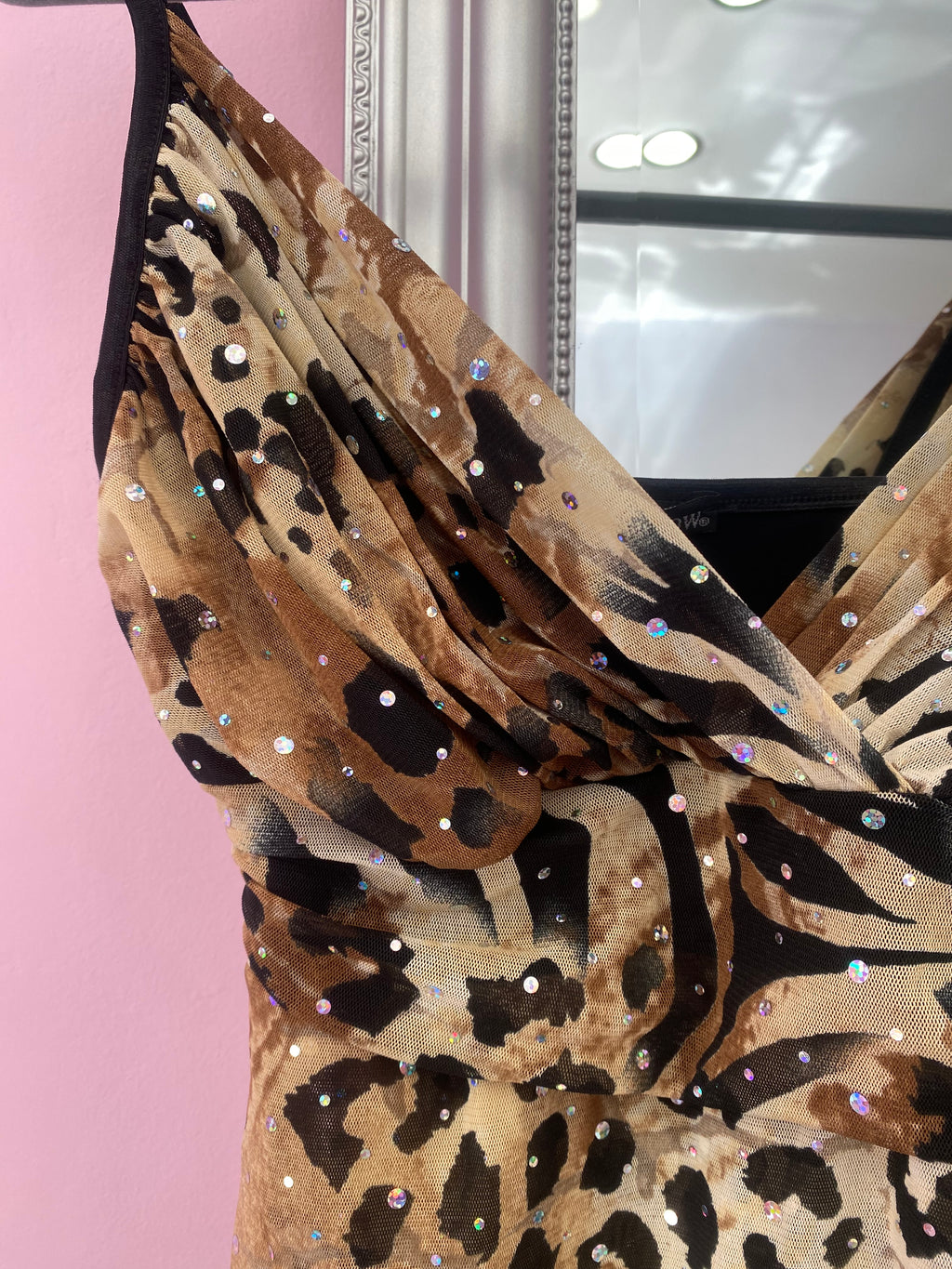 Cheetah girl cami top