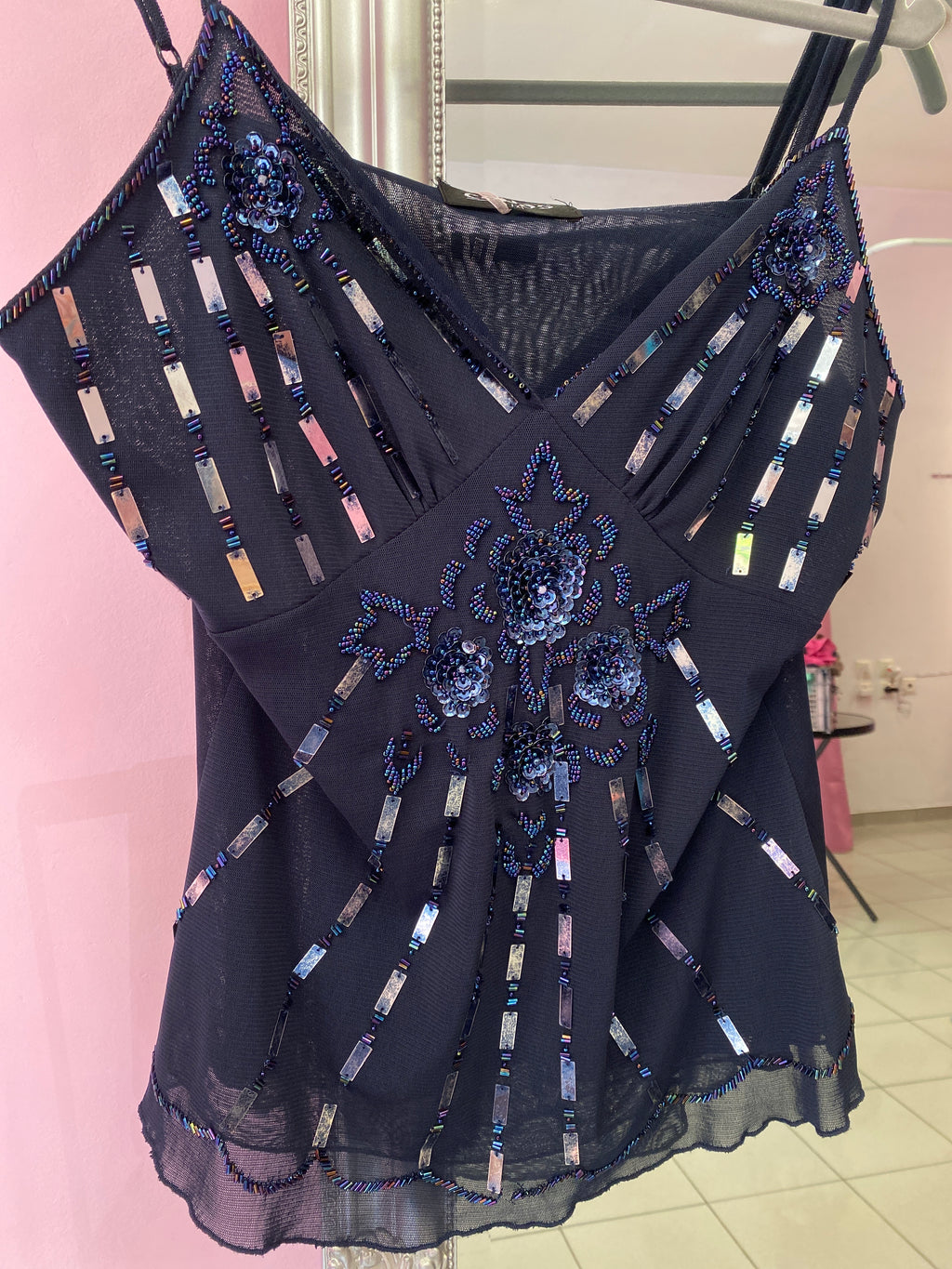 Beaded cami top