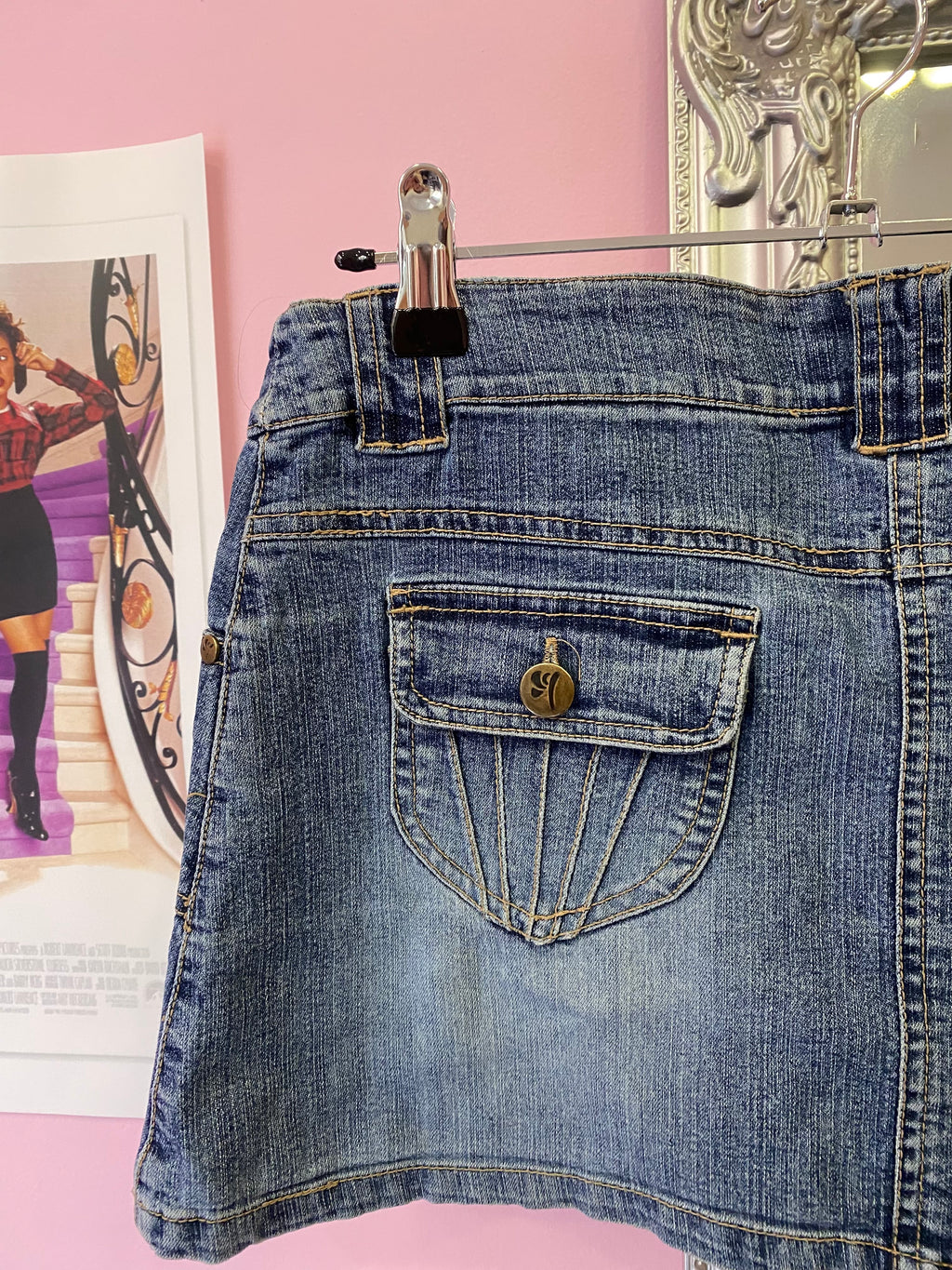 Lolita denim mini skirt