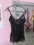 Black y2k fairy cami top