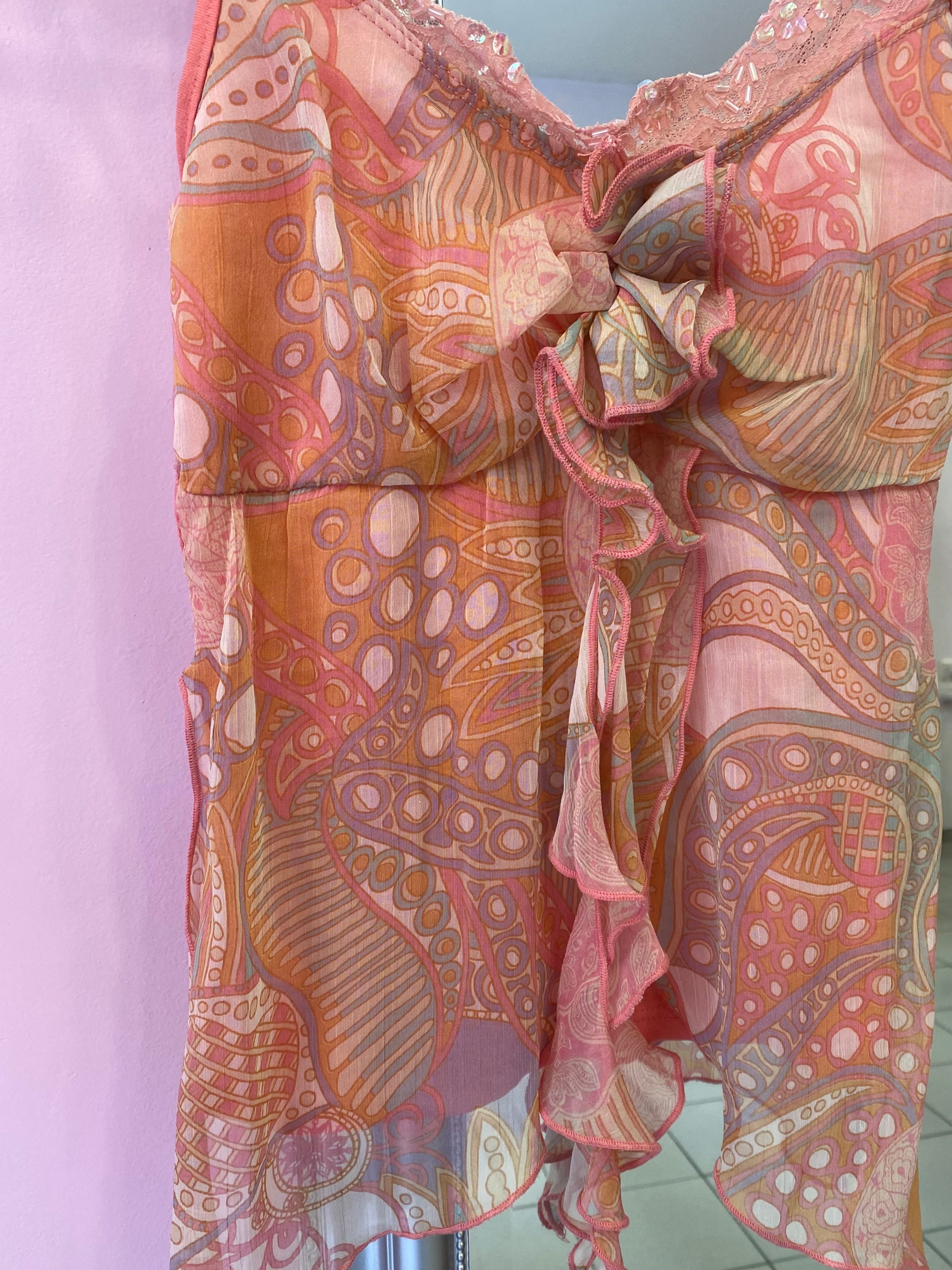 Fairy coral cami top