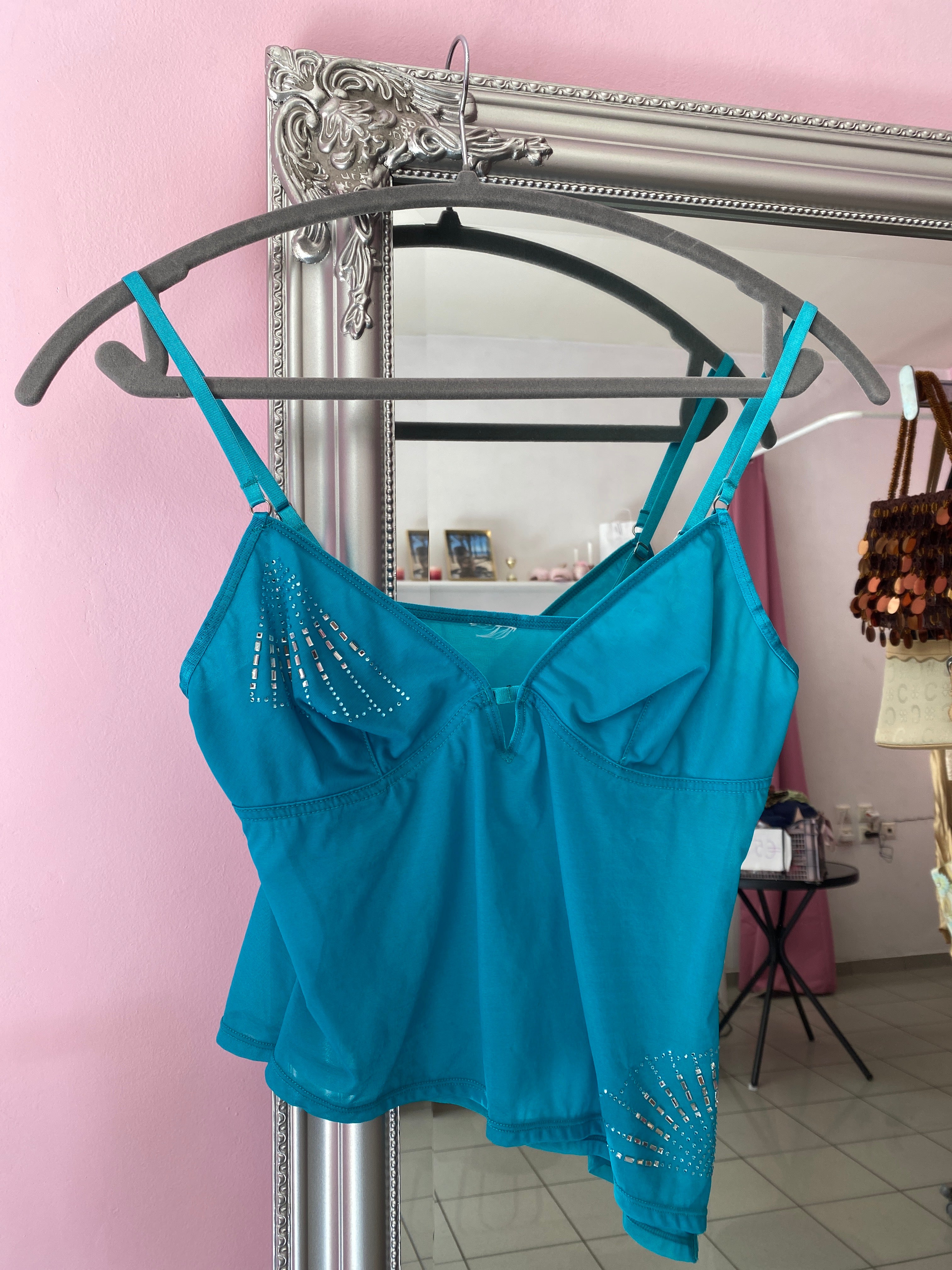 Y2K Mermaid cami top