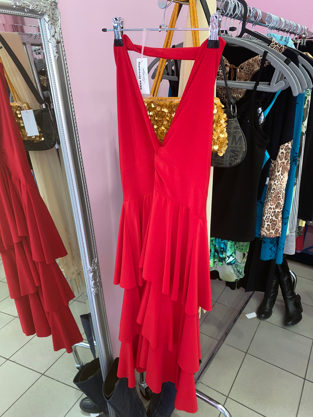 Red passionate dress