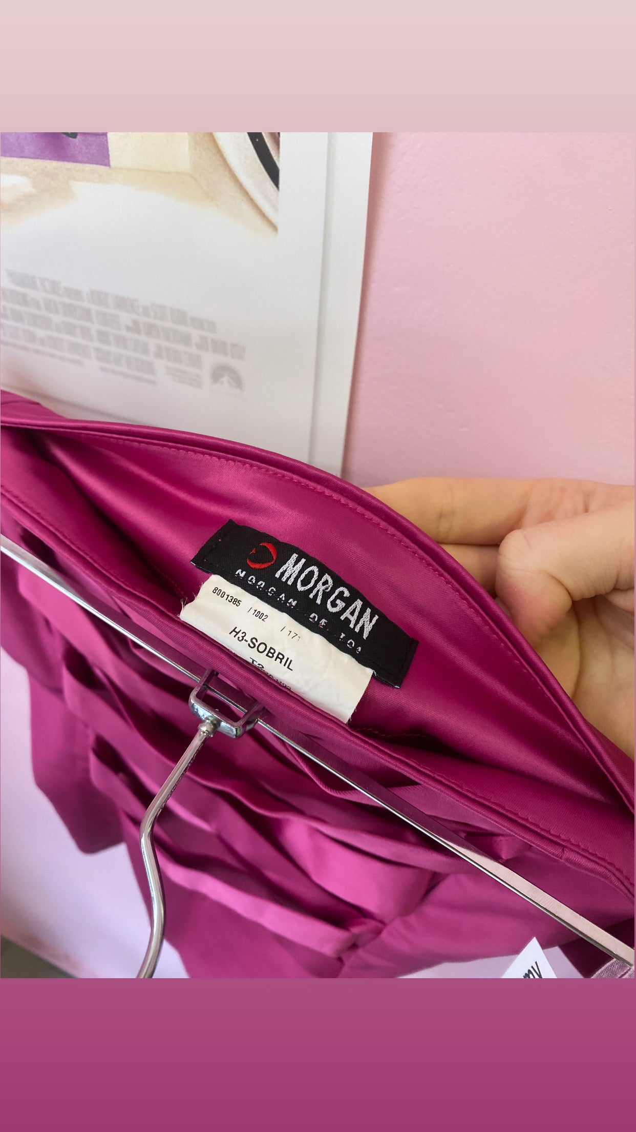 Fuchsia pink corset top