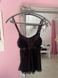 Black classic cami top