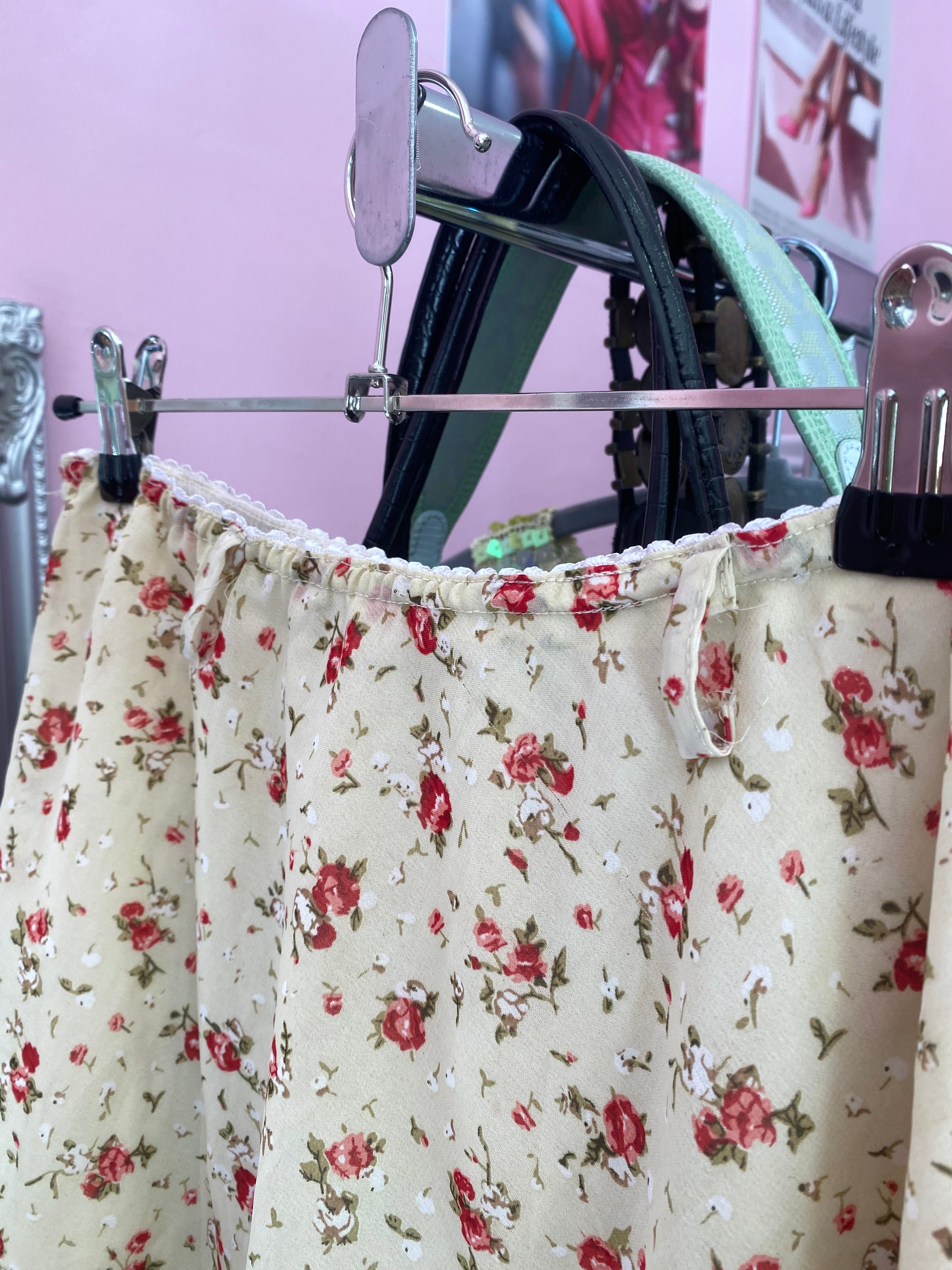Floral short skirt