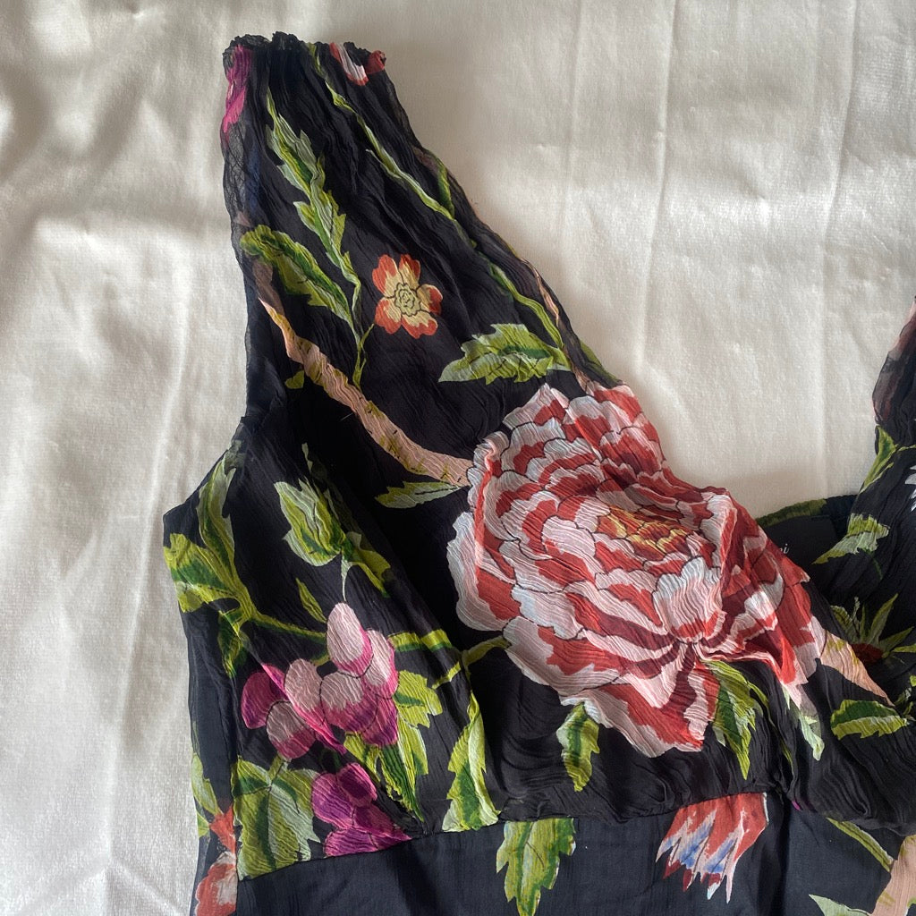 Vintage floral summer top