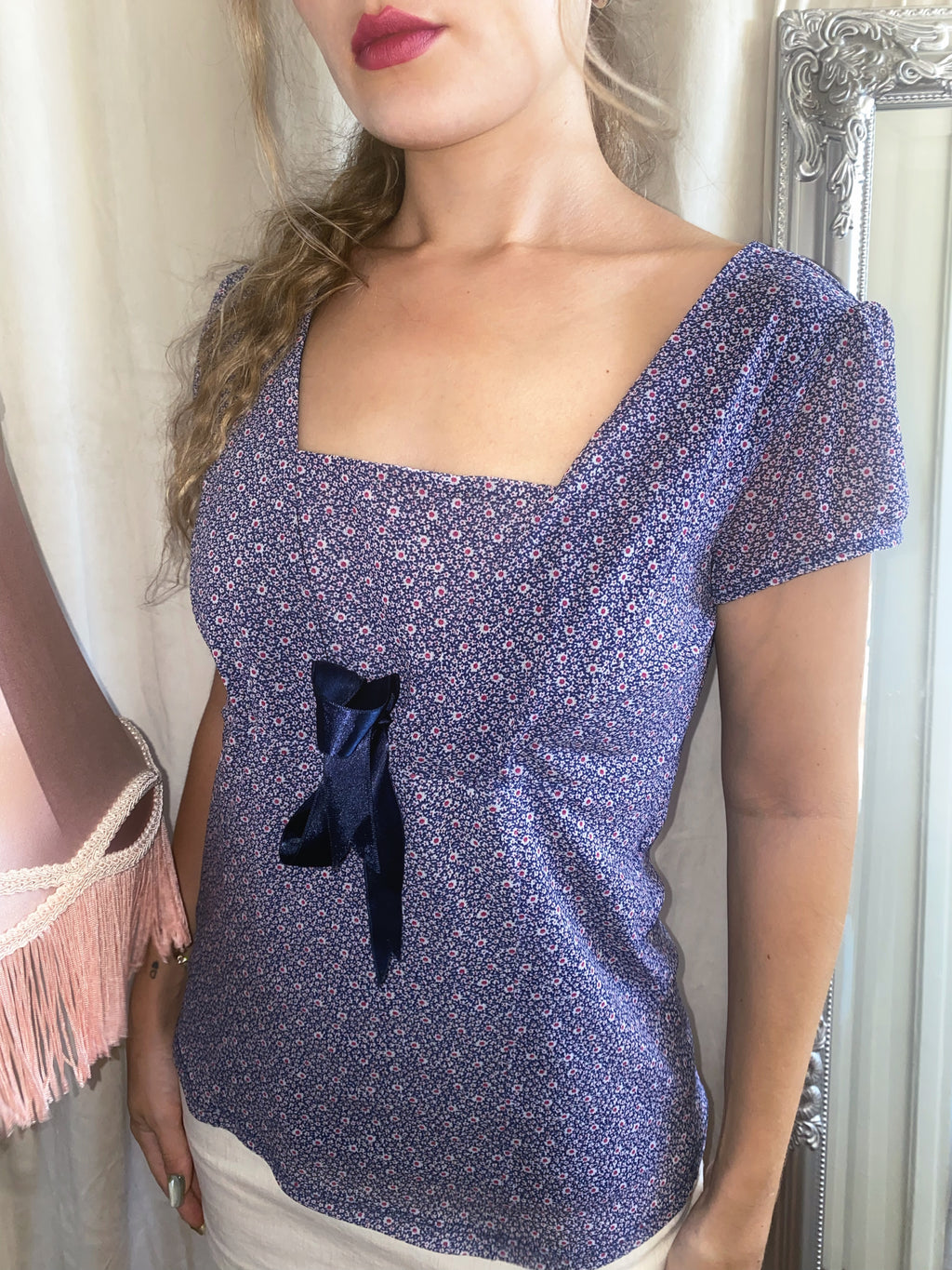 Vintage Lavender muse top