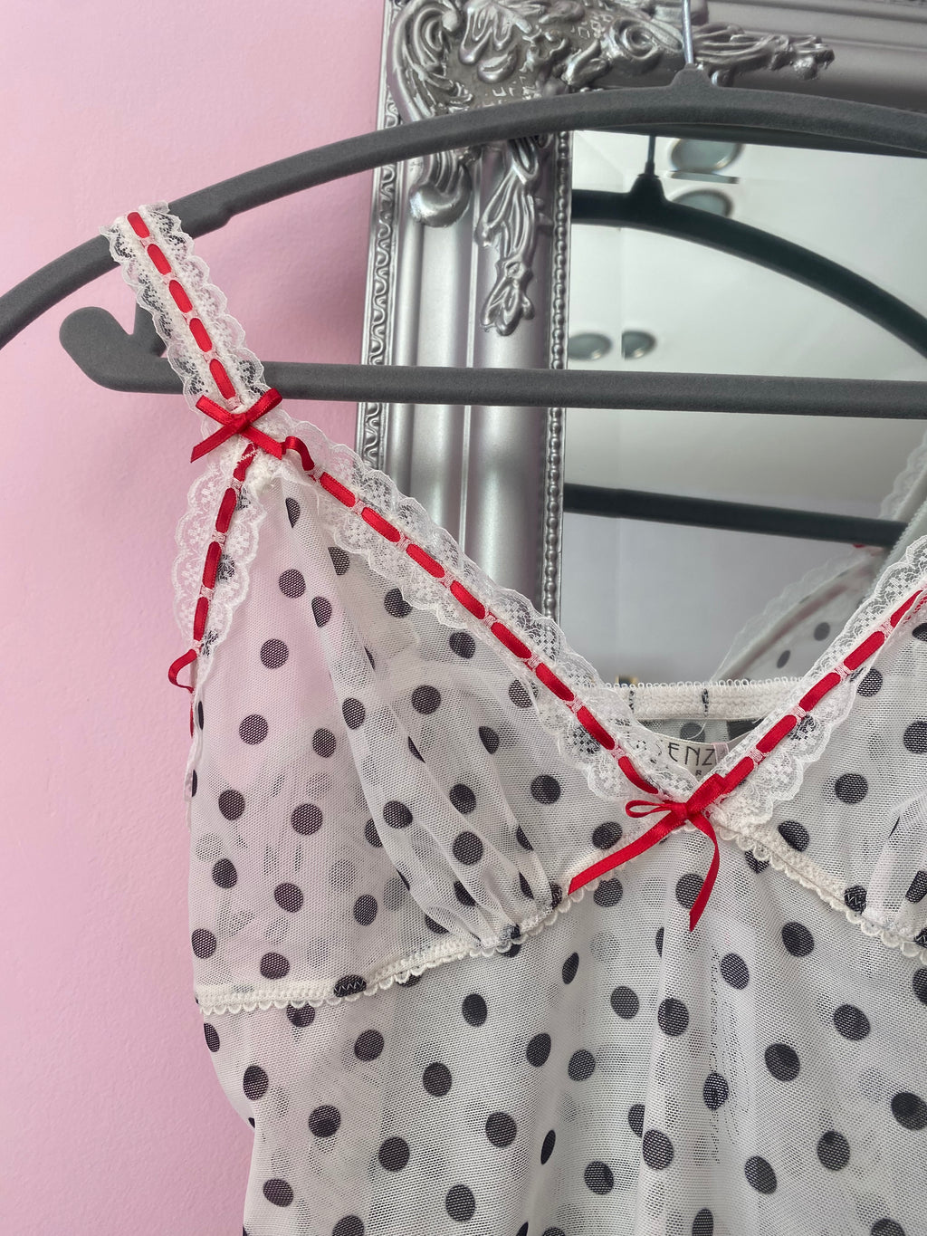 Polka dot cami top
