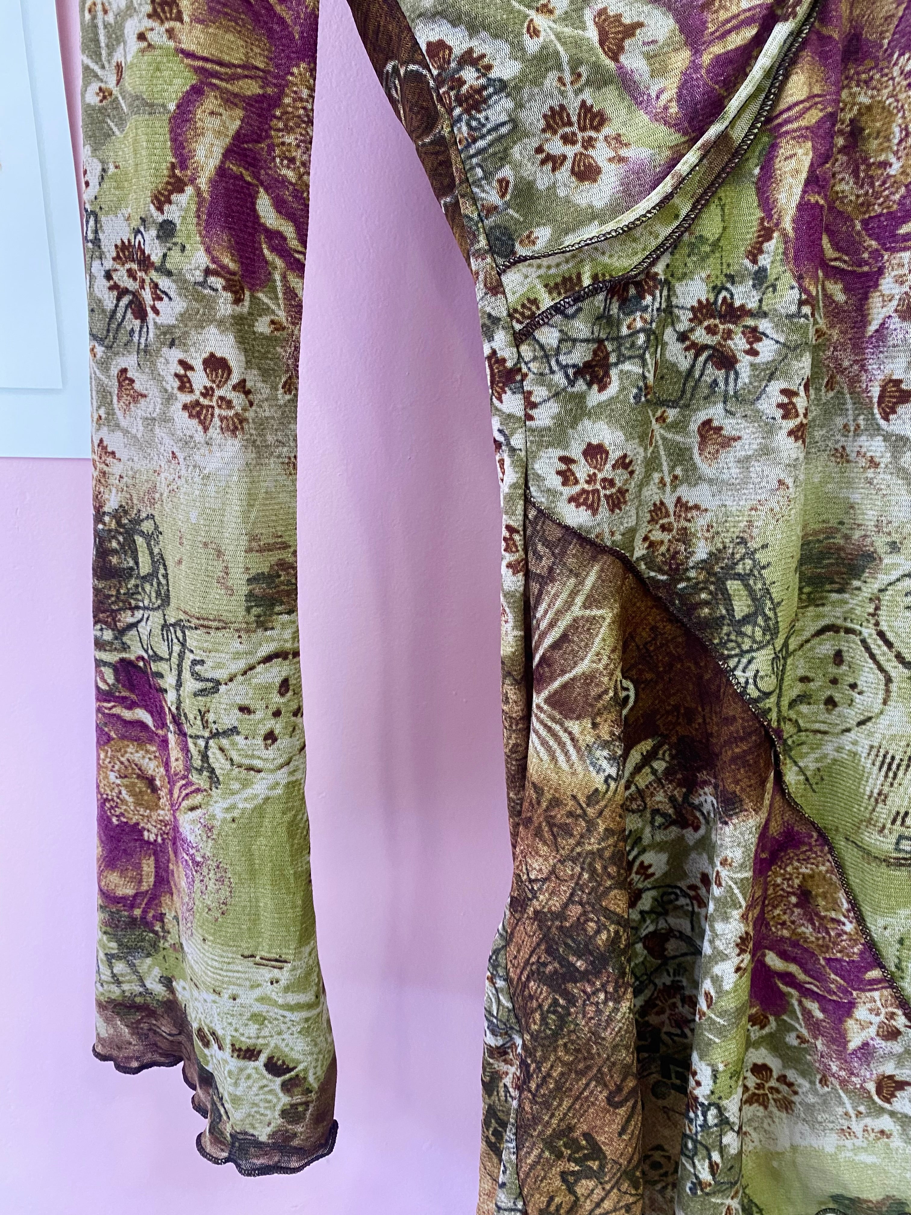 Earthy tone long sleeve top