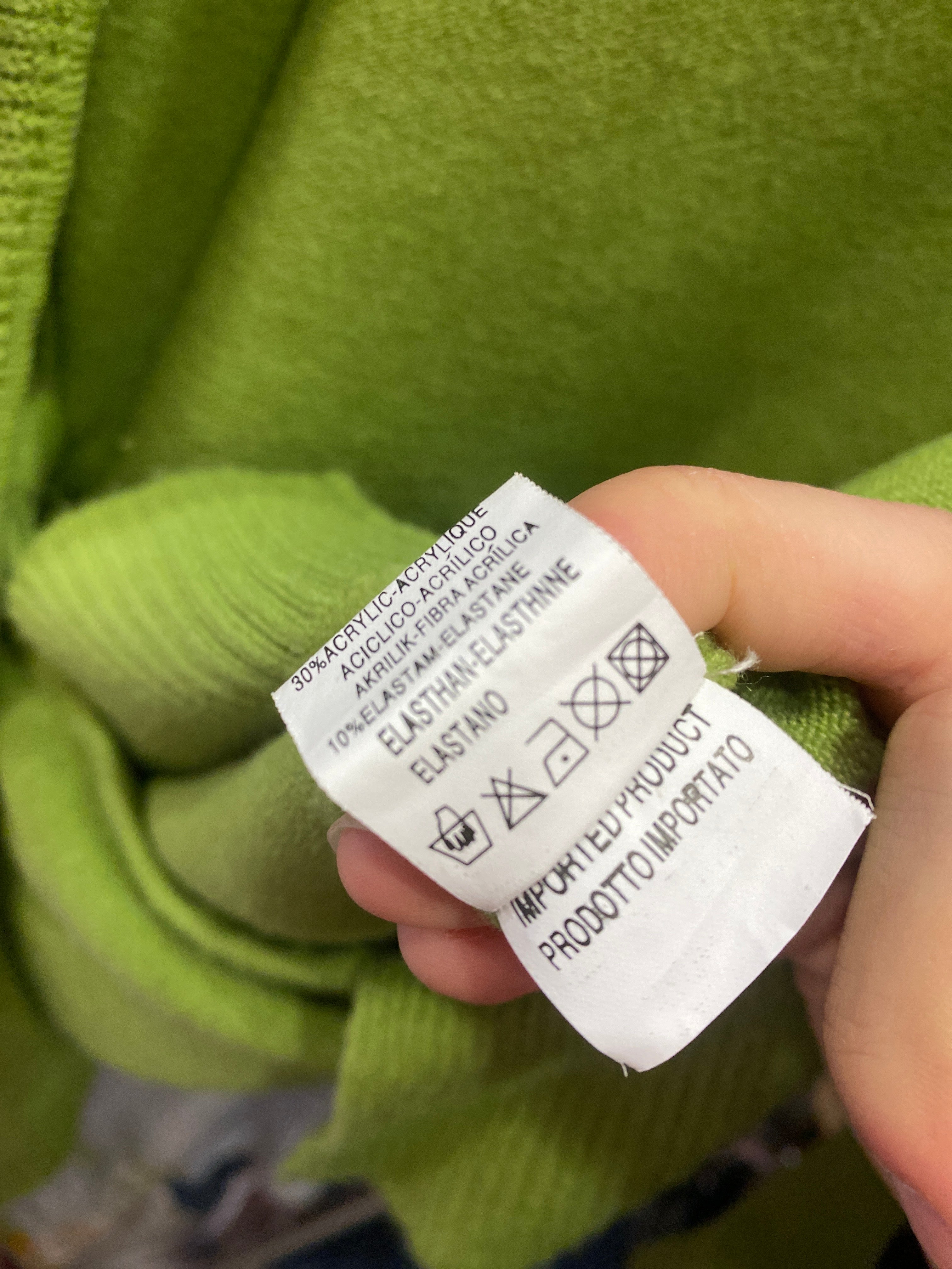 Green ruffle cardigan