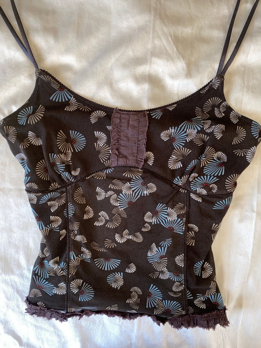 Vintage earth blossom cami top