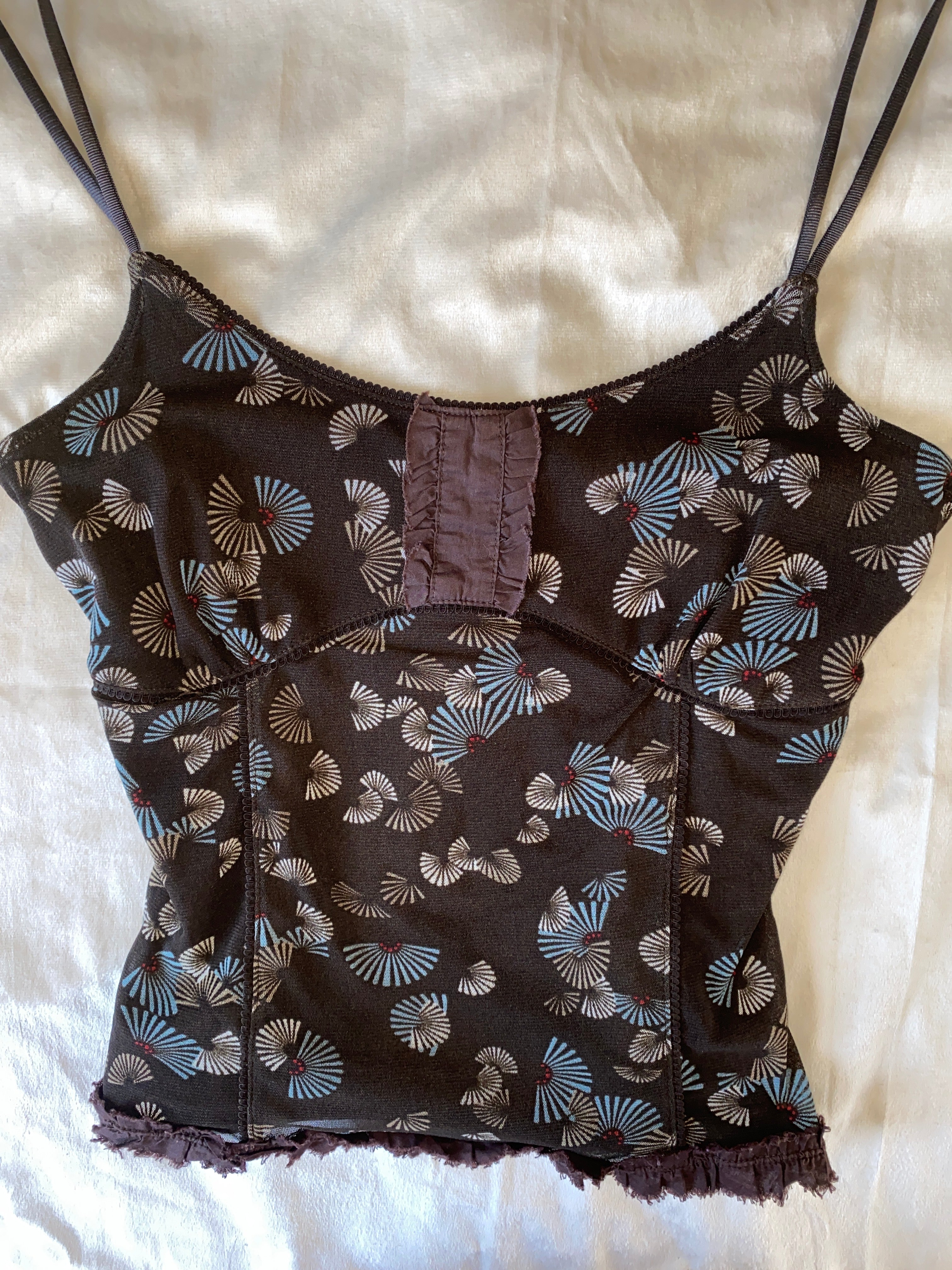 Vintage earth blossom cami top