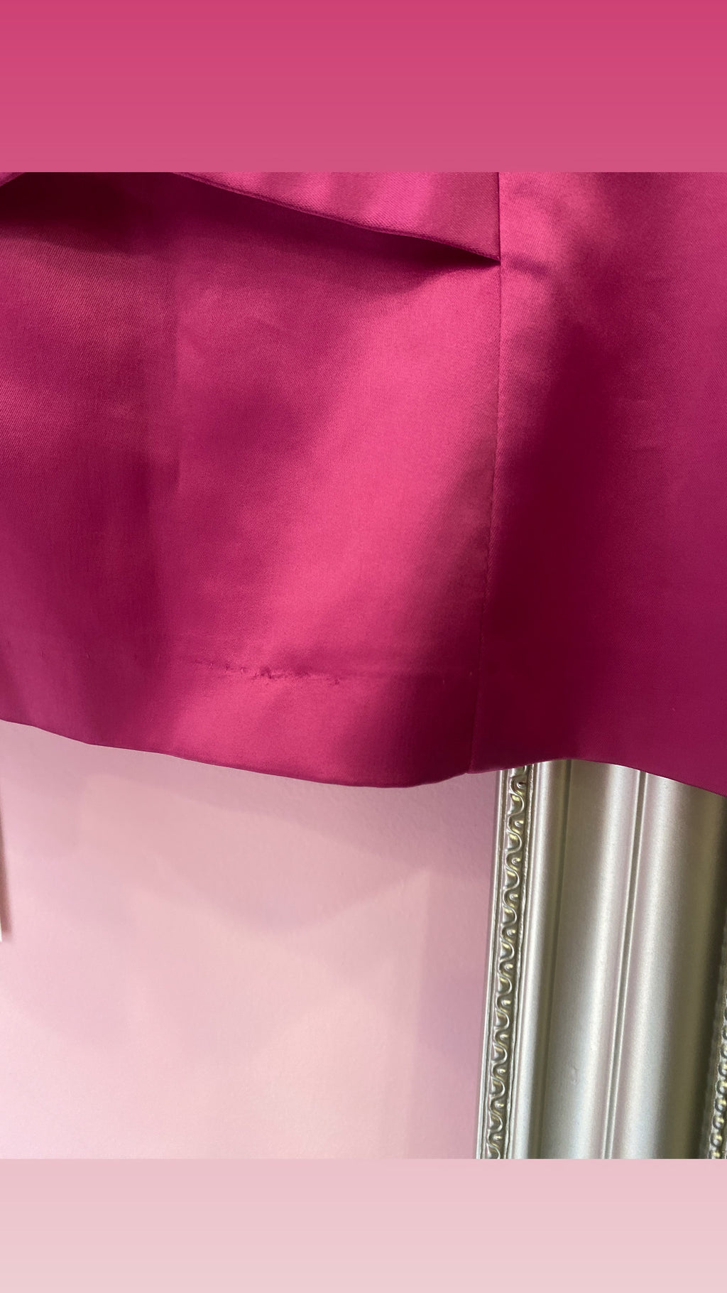 Fuchsia pink corset top