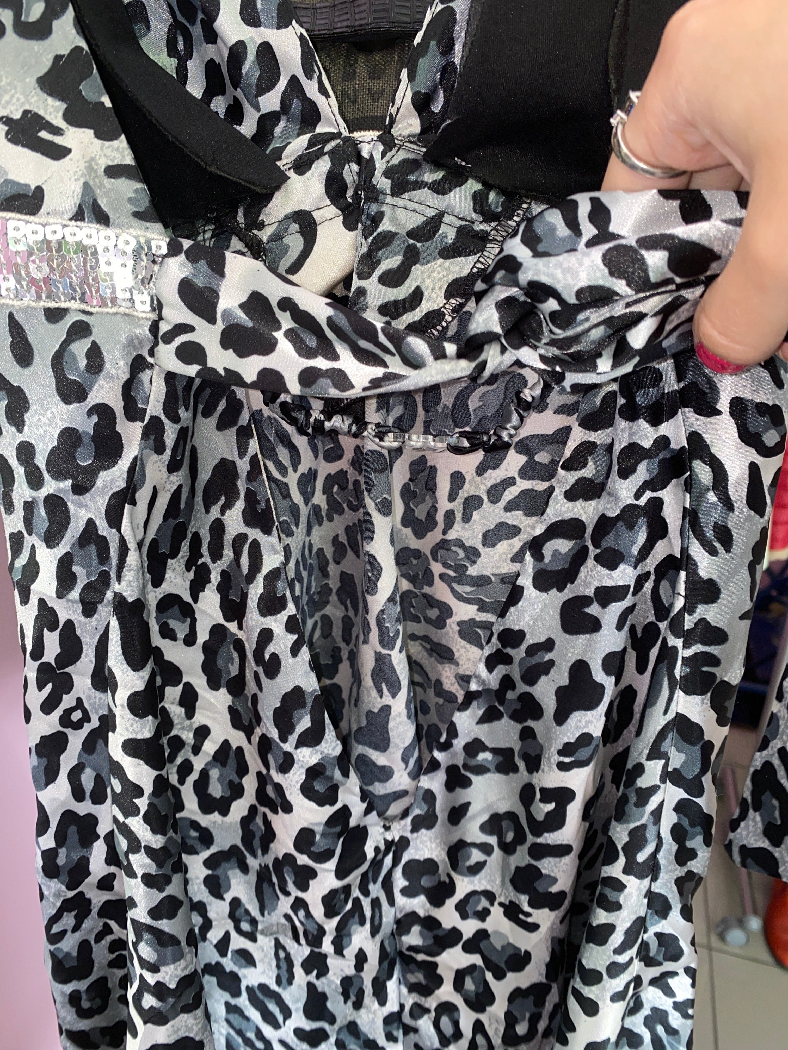 Leopard halter top