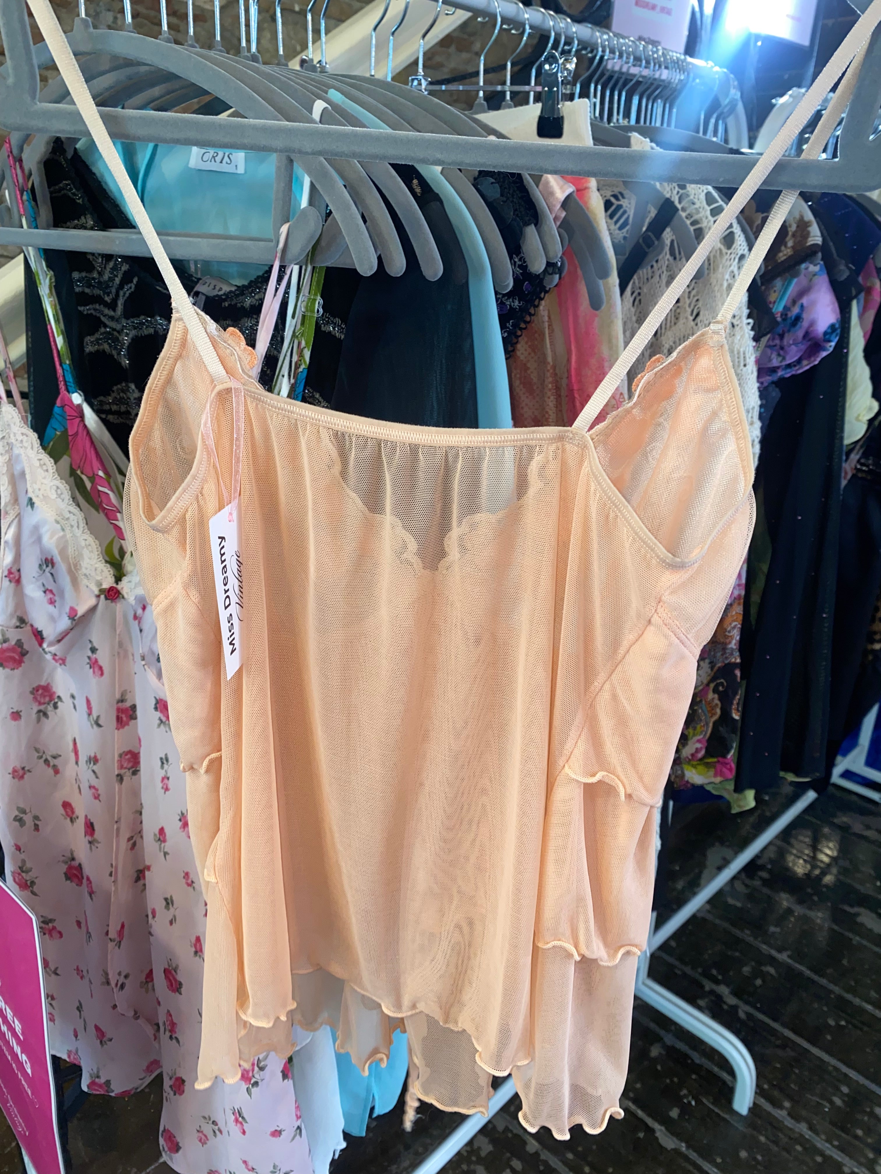 Vintage rare ruffle cami top