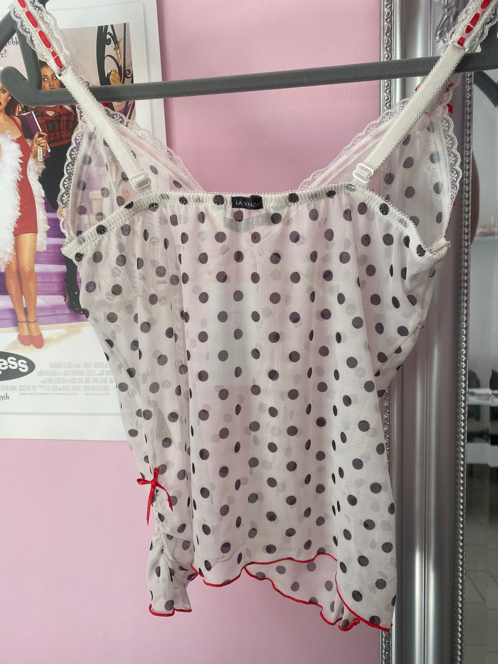 Polka dot cami top