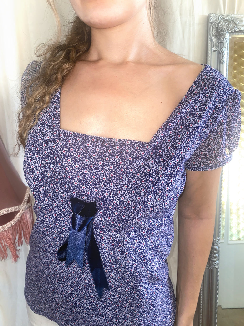 Vintage Lavender muse top