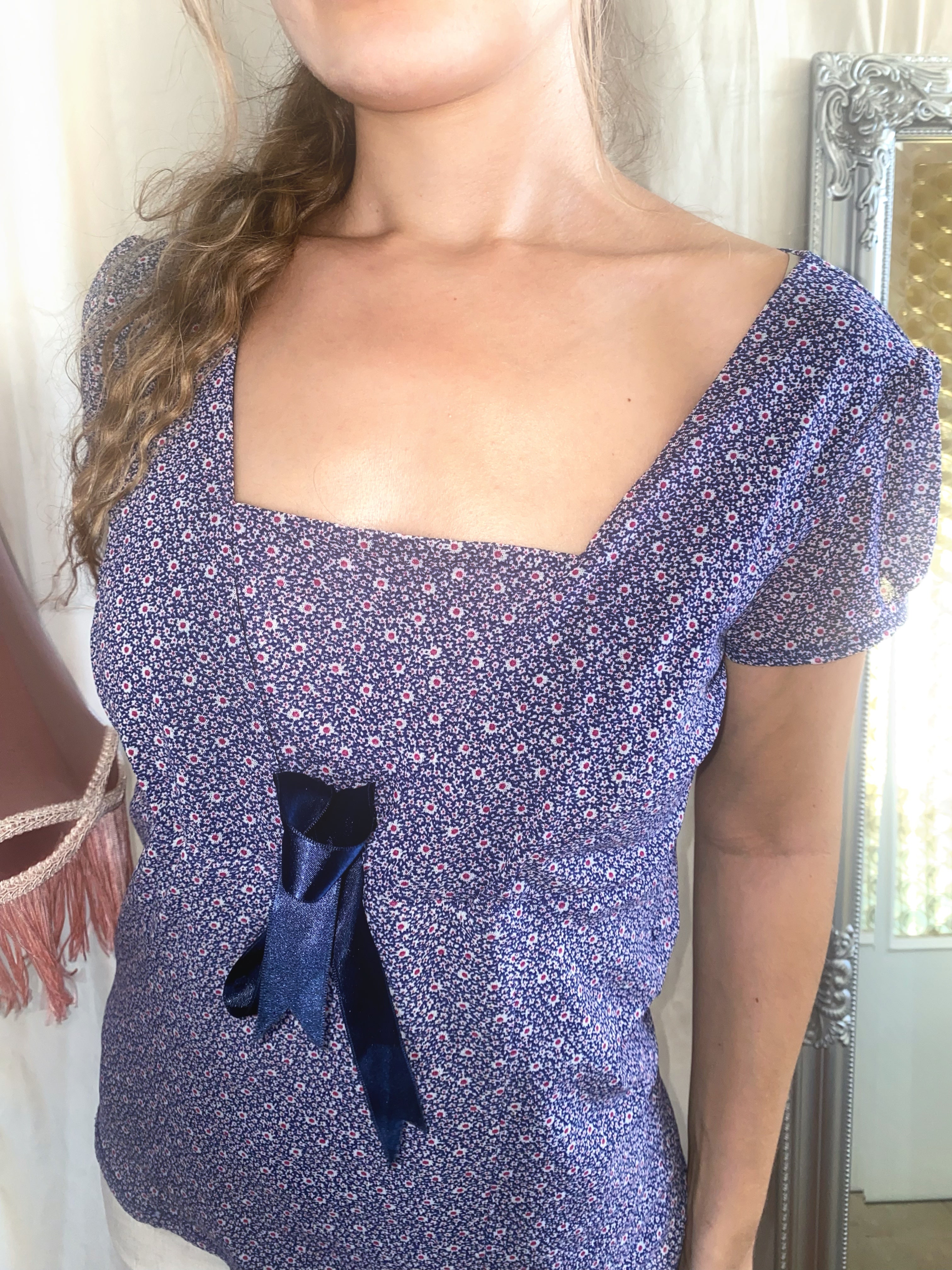 Vintage Lavender muse top