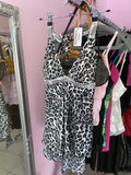 Leopard halter top