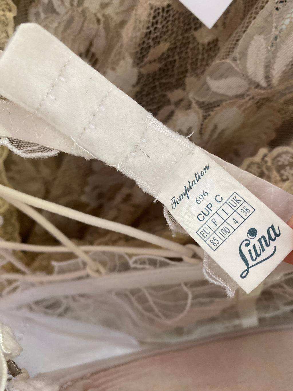 White delicate corset