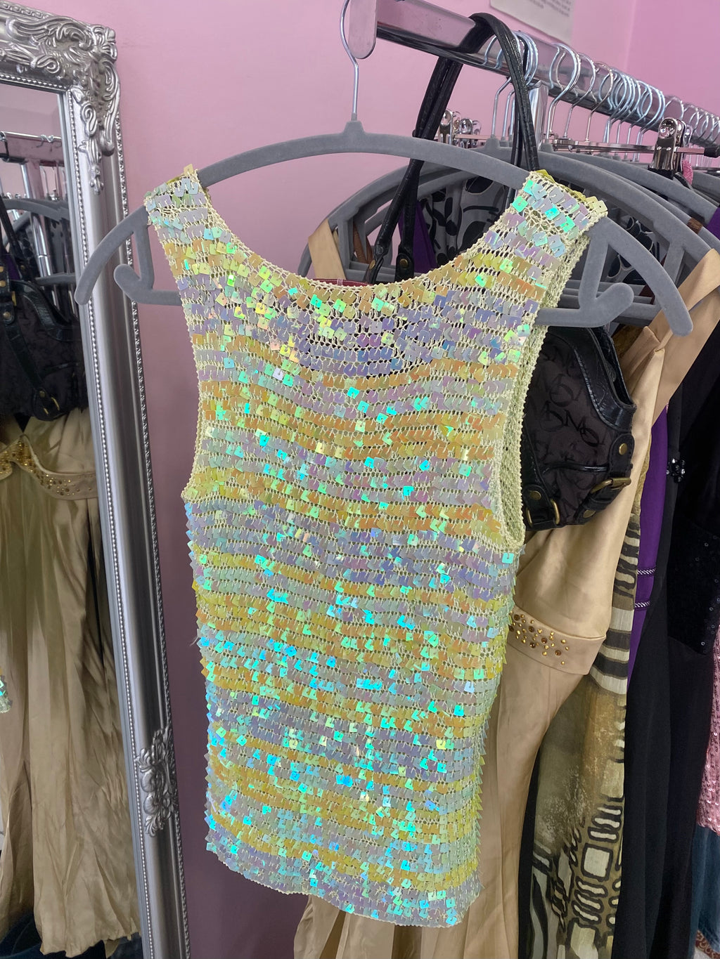 Sparkling Ibiza sequin top