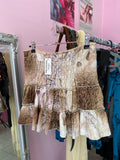 Mini skirt animal pattern