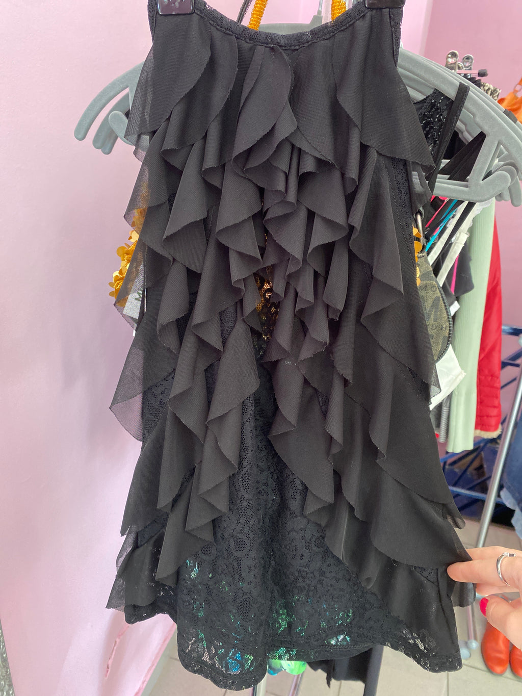 Ruffle lace top