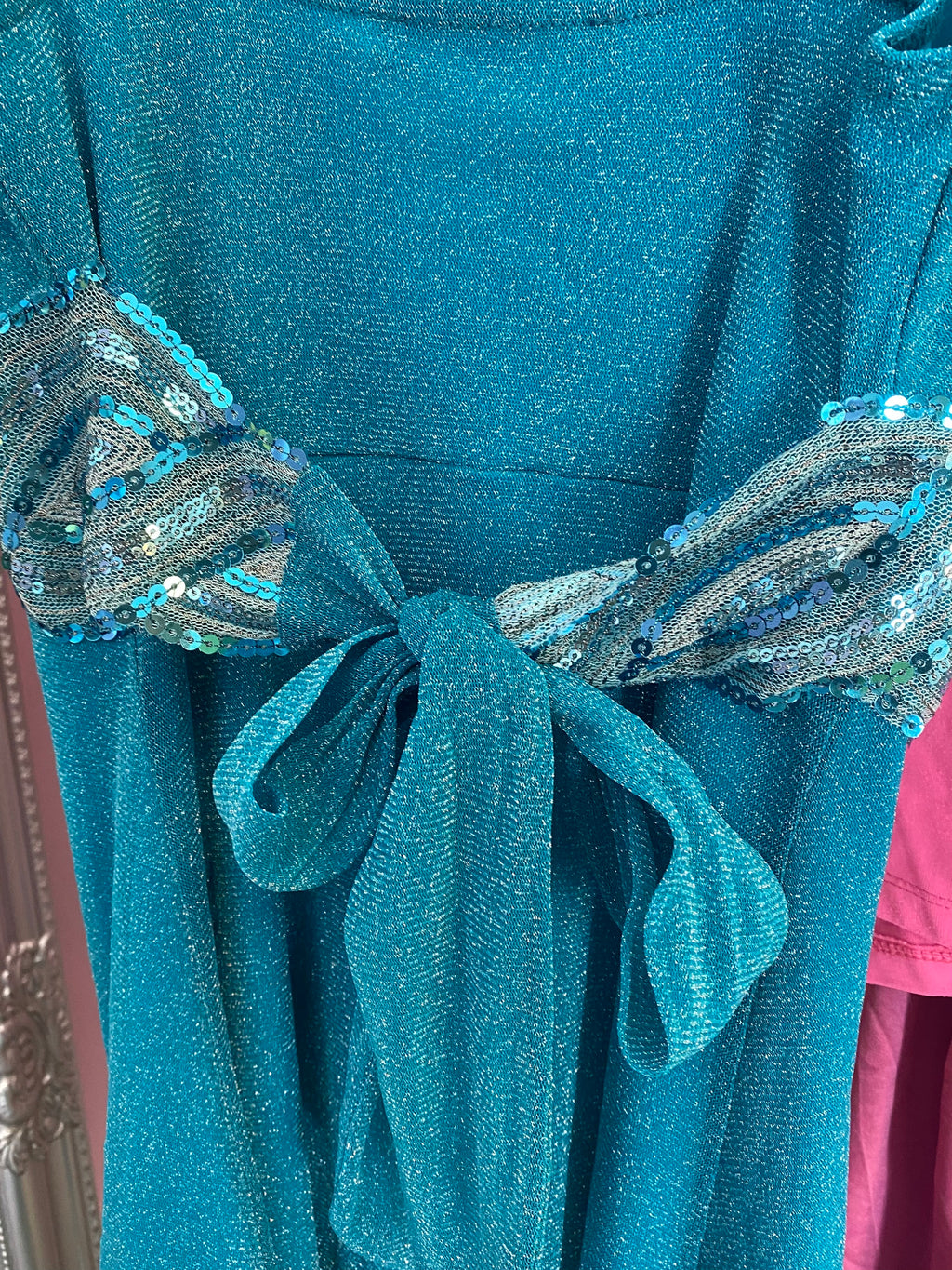 Blue sparkling princess dress