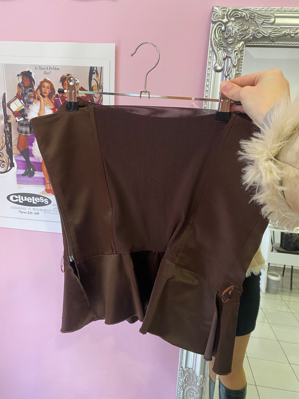 Rich brown corset top