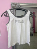 White Fila tank top