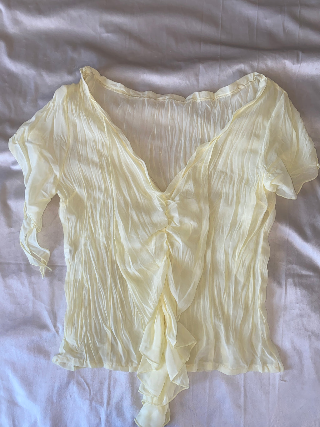Vintage yellow fairy blouse