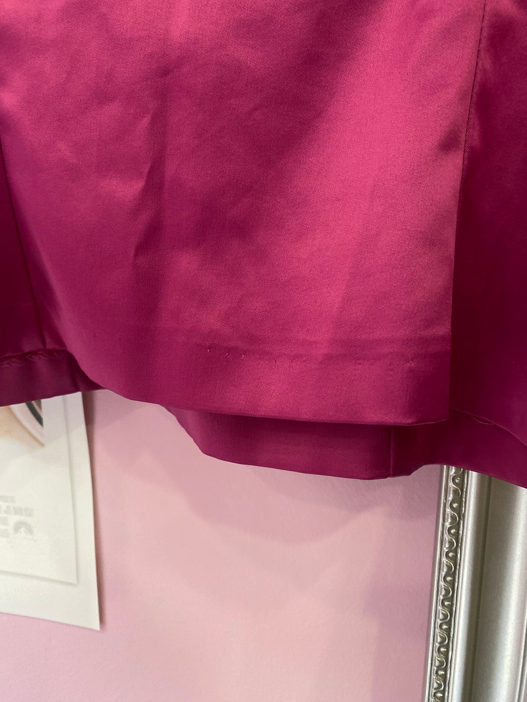 Fuchsia pink corset top