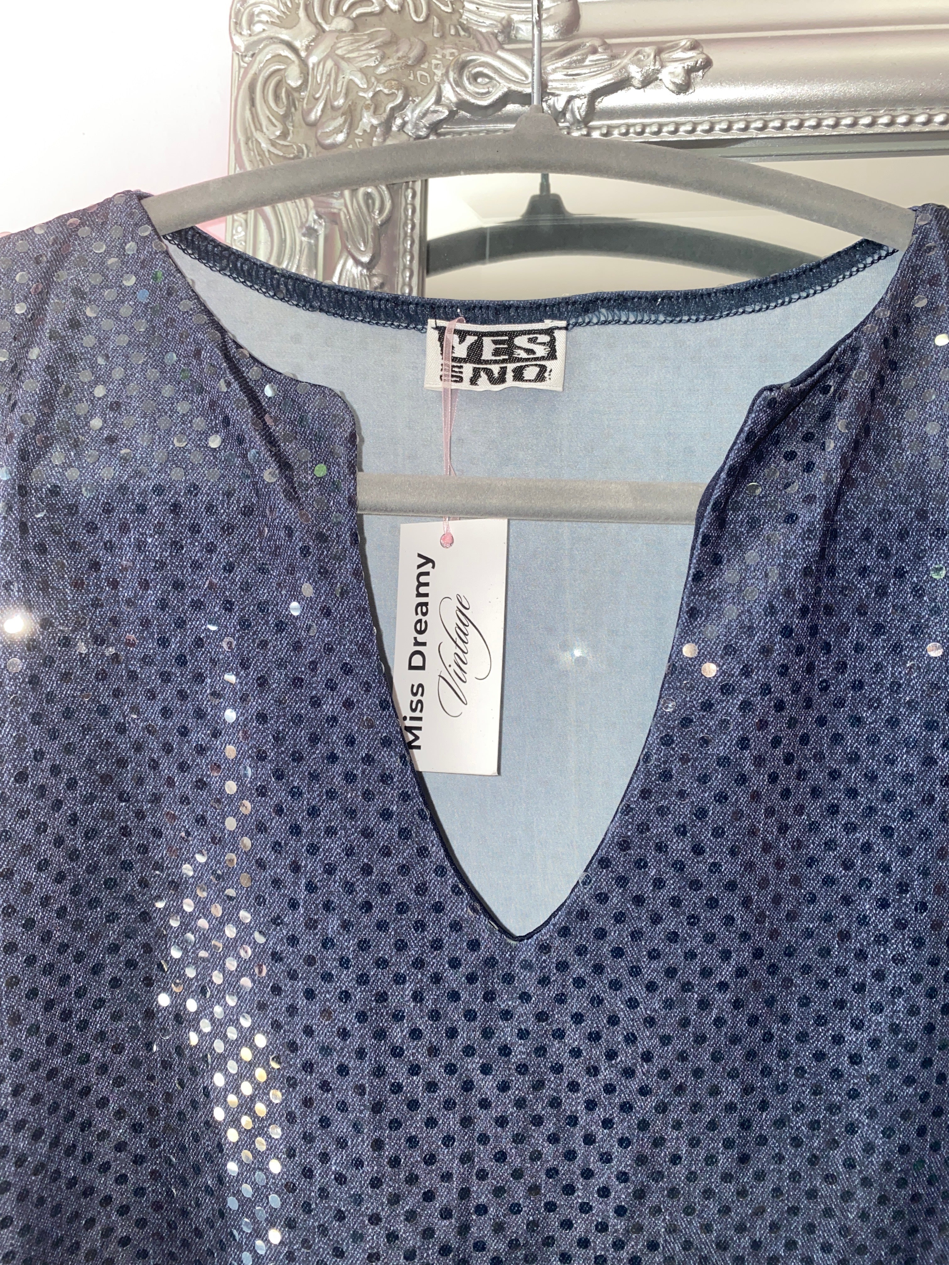Vintage tank top sparkly