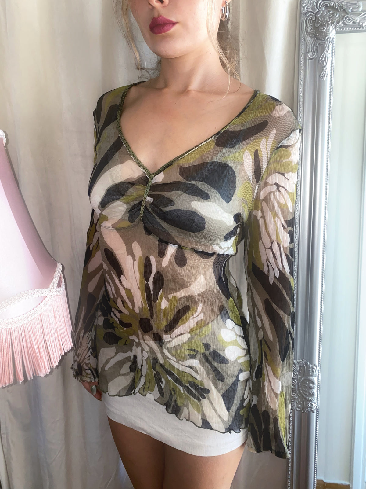 Vintage forest fairy blouse