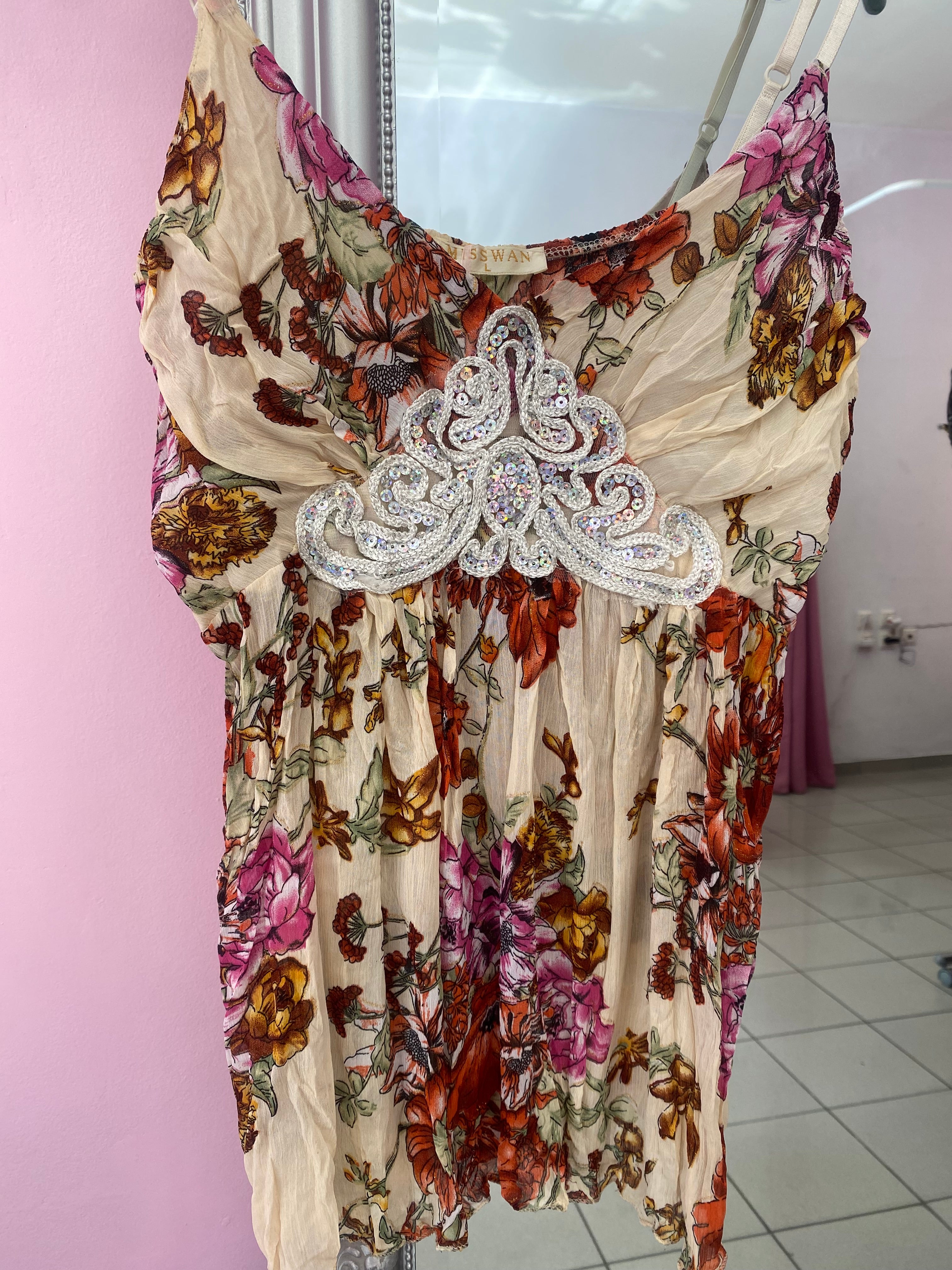Floral summer cami top