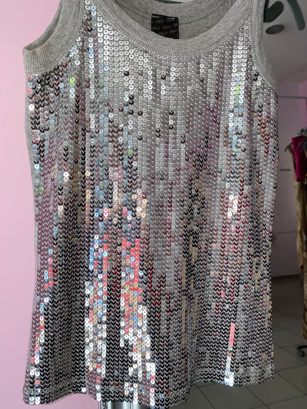 Y2K Sequin tank top