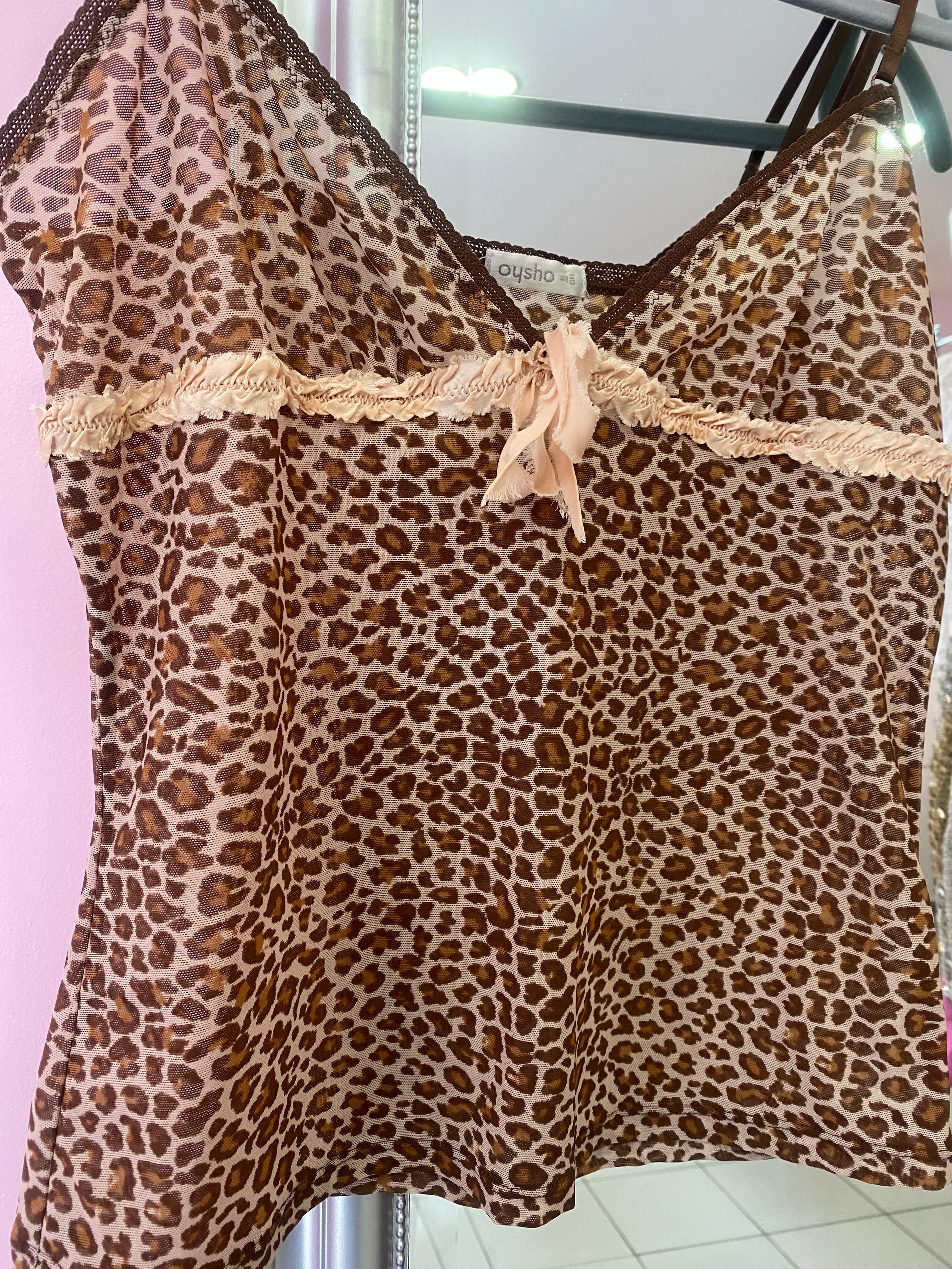 Leopard cami top