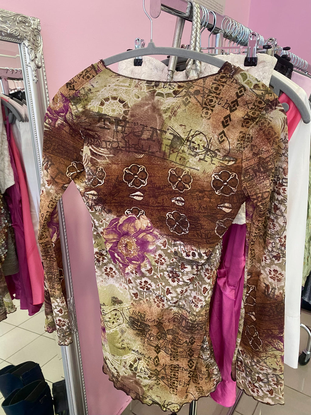 Earthy tone long sleeve top